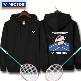 Áo hoodie tập thể thao Victor cầu lông Áo chui đầu mới dành cho nam và nữ quần vợt, bóng rổ, bóng chuyền quần áo chuyên nghiệp rộng rãi và thoải mái