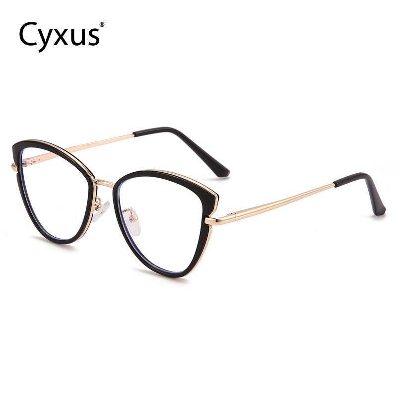 Cyxus Kính Chống Ánh Sáng Xanh Gọng Kim Loại Mắt Mèo Chống Mỏi Mắt Bảo Vệ Mắt Khi Dùng Máy Tính Và Gaming 8171