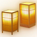 Đèn bàn tre thủ công Đèn lồng Nhật Bản, Chụp đèn tre, Đế gỗ tự nhiên, Đèn bàn trang trại mộc mạc, Đèn ngủ phòng ngủ cổ điển Đèn đọc sách đầu giường — ảnh 1