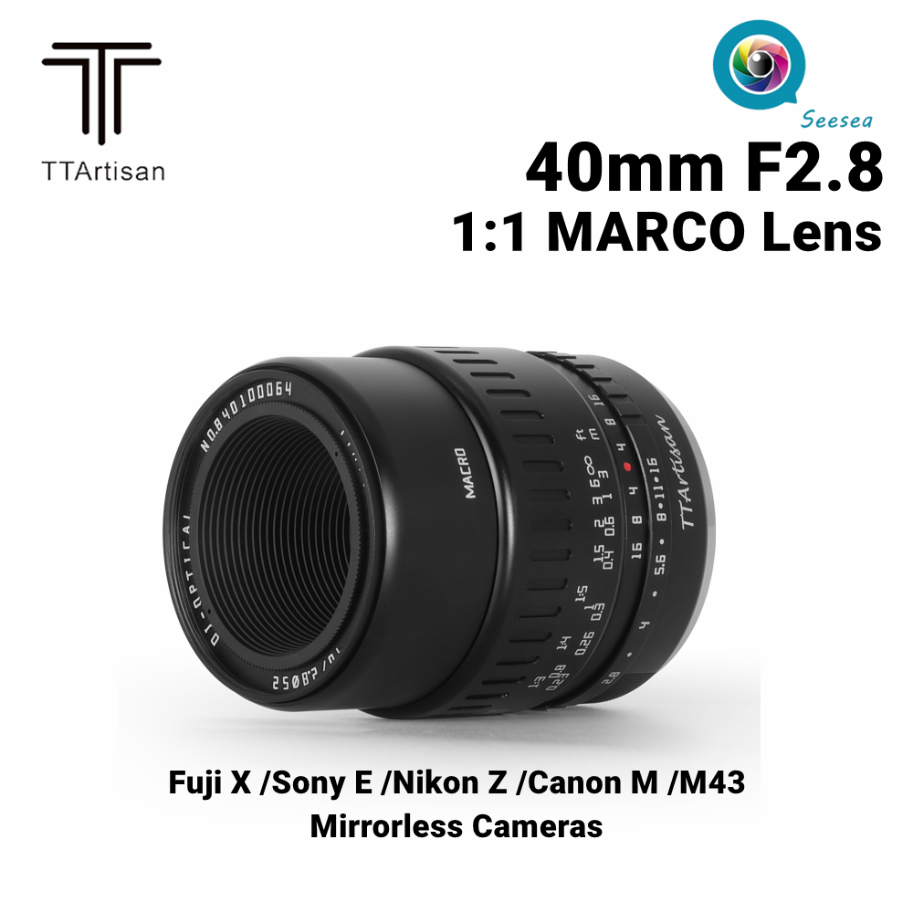 Objectif Macro TTARTISAN 40mm F2.8 APS-C MF Sony E-Mount - Vintage Et Haute Qualité