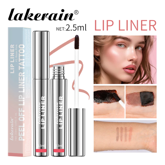 Son xăm Lakerain, son lột kẻ viền môi, chống thấm nước, lâu trôi 2.5ml