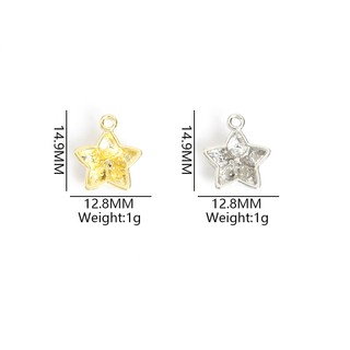 10 Chiếc Phong Cách Ngọt Ngào Và Thoáng Mát Nhiều Màu Sắc Pha Lê Thạch Inlay Pentagram Quyến Rũ Thời Trang Y2K Vòng Cổ Vòng Tay Bông Tai Thổ Cẩm Dây Điện Thoại DIY Mặt Dây Hợp Kim Ngôi Sao Năm Cánh