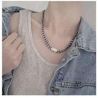 Quà tặng tốt nghiệp MIGILA [Tên tùy chỉnh] Vòng cổ dây chuyền Cuba bằng thép titan dành cho nam (Khách hàng chọn chạm khắc, vui lòng để lại chi tiết chạm khắc theo đơn hàng.)
