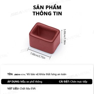 Seametal Ô Tô Dây An Toàn Ổ Cắm Bộ Bảo Vệ Áo Khoác Silicon Chống Va Chạm Xước Thiết Bị Cố Định Bảo Vệ Nội Thất Sửa Đổi Đa Năng