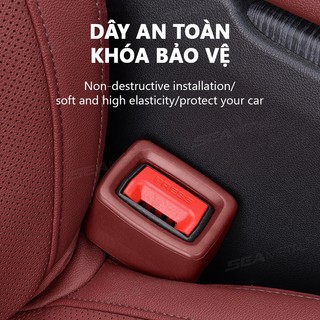 Seametal Ô Tô Dây An Toàn Ổ Cắm Bộ Bảo Vệ Áo Khoác Silicon Chống Va Chạm Xước Thiết Bị Cố Định Bảo Vệ Nội Thất Sửa Đổi Đa Năng