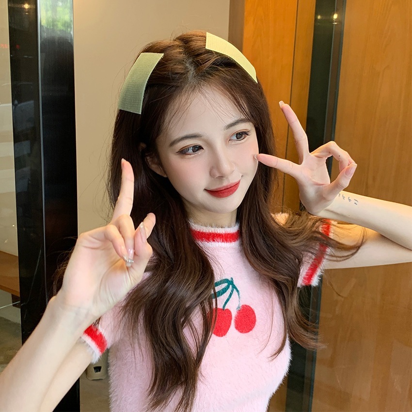 Hộp 10 Miếng Dán Tự Dính Cố Định Tóc Mái Tiện Dụng Phong Cách Hàn Quốc Dễ Thương Phụ Kiện Tóc Empoli