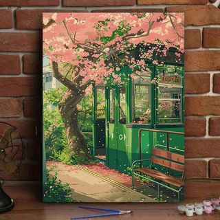 MOZI✨40 * 50cm / 30 * 40cm phong cảnh thiên nhiên tranh tô màu theo số tranh số hóa Phong Cảnh Tự Nhiên Tự Làm Tranh Sơn Dầu Kỹ Thuật Số Tự Làm Sơn Màu Tranh Phong Cảnh Tranh Kỹ Thuật Số Tranh Nhồi Bông Vẽ Tay Tranh Acrylic Tranh Trang Trí