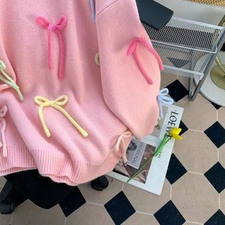 Nữ Cổ Tròn Dài Tay Đan Top Áo Len Áo Sơ Mi Rời Áo