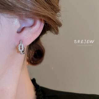 DREJEW Mạ điện vàng  thiết kế sáng tạo Bông tai zircon hình học cổ điển bông tai cao cấp thích hợp bông tai thời trang sang trọng nhẹ dành cho nữ không gây dị ứng