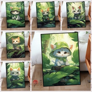MOZI✨40 * 50cm / 30 * 40cm con mèo tranh tô màu theo số tranh số hóa bộ tô màu theo số Phong Cách Mới Mèo Dễ Thương Tự Làm Sơn Dầu Kỹ Thuật Số Tranh Tự Làm Tô Màu Tranh Phong Cảnh Tranh Kỹ Thuật Số Vẽ Tay Làm Đầy Tranh Trang Trí Nhà Cửa Tranh