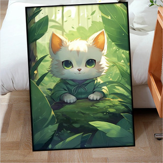 MOZI✨40 * 50cm / 30 * 40cm con mèo tranh tô màu theo số tranh số hóa bộ tô màu theo số Phong Cách Mới Mèo Dễ Thương Tự Làm Sơn Dầu Kỹ Thuật Số Tranh Tự Làm Tô Màu Tranh Phong Cảnh Tranh Kỹ Thuật Số Vẽ Tay Làm Đầy Tranh Trang Trí Nhà Cửa Tranh