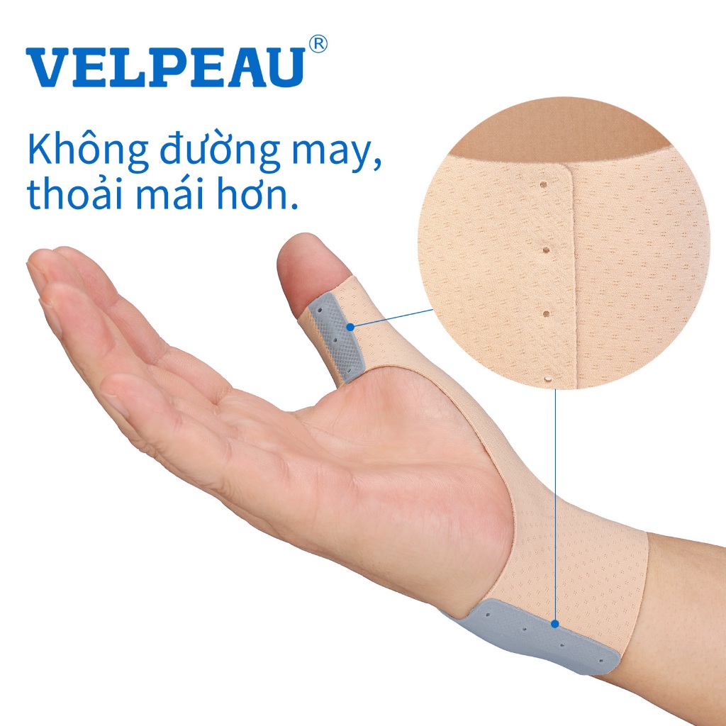 Ảnh VELPEAU bao tay hỗ trợ ngón cái đàn hồi cao (Một đôi) - Dụng cụ bảo vệ ngón cái mềm mại, có thể giúp giảm đau, viêm khớp, đau khớp, viêm gân, trật khớp, thể thao 4