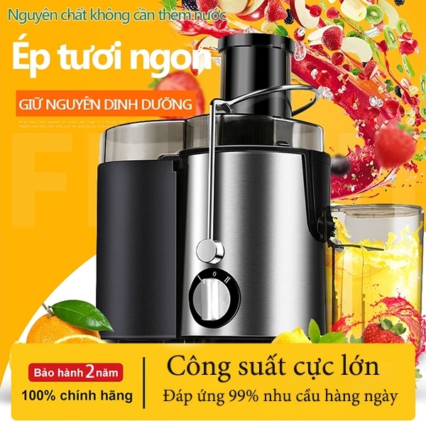 Máy Ép Nhanh Đa Năng - Ép Trái Cây, Rau Củ Tốc Độ Cao | Khởi Động Êm Ái, Điều Chỉnh Tốc Độ | Bảo Hành 24 Tháng
