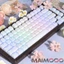 135 Phím Mờ Thạch Pha Lê Keycaps PC Phun Hai Màu Tương Tự OEM Profile Jelly Pudding Cho 61 / 68 / 75 / 84 / 87 / 108 Bàn Phím Cơ Cross Axis Keycaps