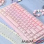135 Phím Mờ Thạch Pha Lê Keycaps PC Phun Hai Màu Tương Tự OEM Profile Jelly Pudding Cho 61 / 68 / 75 / 84 / 87 / 108 Bàn Phím Cơ Cross Axis Keycaps