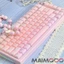 135 Phím Mờ Thạch Pha Lê Keycaps PC Phun Hai Màu Tương Tự OEM Profile Jelly Pudding Cho 61 / 68 / 75 / 84 / 87 / 108 Bàn Phím Cơ Cross Axis Keycaps