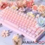 135 Phím Mờ Thạch Pha Lê Keycaps PC Phun Hai Màu Tương Tự OEM Profile Jelly Pudding Cho 61 / 68 / 75 / 84 / 87 / 108 Bàn Phím Cơ Cross Axis Keycaps