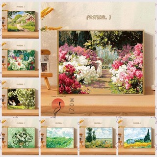 MOZI✨40 * 50cm / 30 * 40cm Vườn tranh tô màu theo số tranh số hóa tranh sơn dầu số hoá bộ tô màu theo số diy Kỹ Thuật Số Tranh Sơn Dầu Tự Làm Tô Màu Tranh Phong Cảnh Tranh Kỹ Thuật Số Tranh Tay Tranh Làm Đầy Tranh Trang Trí Nhà Cửa Tranh