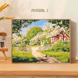 MOZI✨40 * 50cm / 30 * 40cm Vườn tranh tô màu theo số tranh số hóa tranh sơn dầu số hoá bộ tô màu theo số diy Kỹ Thuật Số Tranh Sơn Dầu Tự Làm Tô Màu Tranh Phong Cảnh Tranh Kỹ Thuật Số Tranh Tay Tranh Làm Đầy Tranh Trang Trí Nhà Cửa Tranh