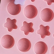 Khuôn Silicone 50 Ngăn Tạo Hình Ngôi Sao Năm Cánh Làm Bánh Kẹo / Pudding
