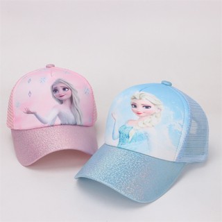 Trẻ Em Mùa Hè Thoáng Khí Mũ Lưới Bé Gái Frozen In Hình Hoạt Hình Mũ Bóng Chày Cho 2-6 Tuổi Quà Tặng Công Chúa