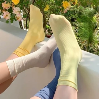 💕Dy💕Vớ Cổ Cao Vừa Siêu Mỏng Thoáng Khí Phong Cách Hàn Quốc Thời Trang Cho Nữ