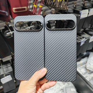 Ốp Điện Thoại Bằng Sợi Carbon Thật Aramid Cho Google Pixel 9 Pro XL 5G Toàn Cầu Siêu Mỏng Chống Rơi Vỏ Chống Sốc Ốp Lưng