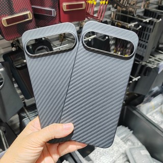 Ốp Điện Thoại Bằng Sợi Carbon Thật Aramid Cho Google Pixel 9 Pro XL 5G Toàn Cầu Siêu Mỏng Chống Rơi Vỏ Chống Sốc Ốp Lưng