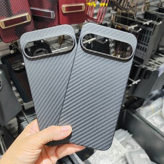 Ốp Điện Thoại Bằng Sợi Carbon Thật Aramid Cho Google Pixel 9 Pro XL 5G Toàn Cầu Siêu Mỏng Chống Rơi Vỏ Chống Sốc Ốp Lưng