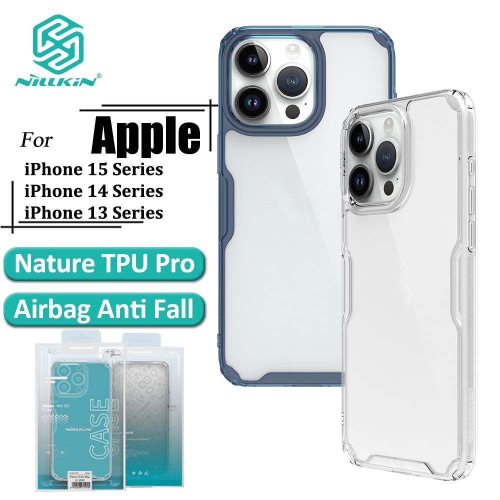 Ảnh Ốp Lưng Trong Suốt Nillkin Cho iPhone 16 Pro Max 15 Pro Max 14 Pro Max 13 Pro 16 Pro Nature Pro Ốp lưng Trong Suốt Túi Khí Chống Sốc Ốp Lưng 1