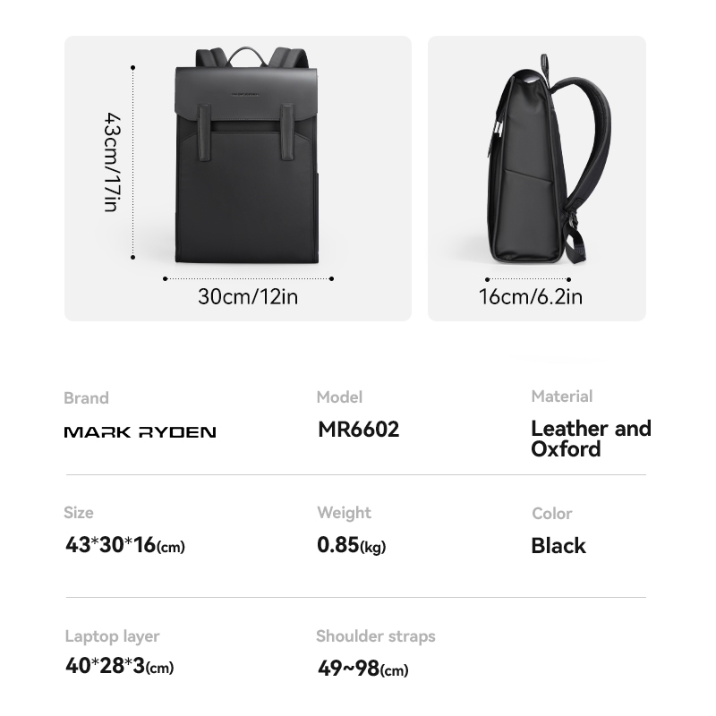 Ba lô MARK RYDEN Nam Light Travel Urban Bagpack