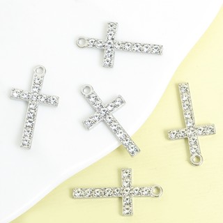 10 Chiếc Phong Cách Đơn Giản Sáng Bóng Kim Cương Giả Inlay Cổ Điển Chữ Thập Quyến Rũ Phong Cách Hip Hop, Rap Rock Xu Hướng Nam Nữ Trang Sức Phụ Kiện Vòng Cổ Thời Trang Bông Tai Móc Khóa Mặt Dây Hợp Kim DIY