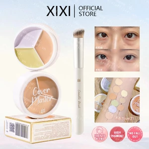 Xixi 3 Màu Contour Concealer Palette Dưỡng Ẩm Bảo Vệ Toàn Diện Mụn Điểm Thâm Vòng Tròn Kem Che Khuyết Điểm Mỹ Phẩm Trang Điểm NO.D457