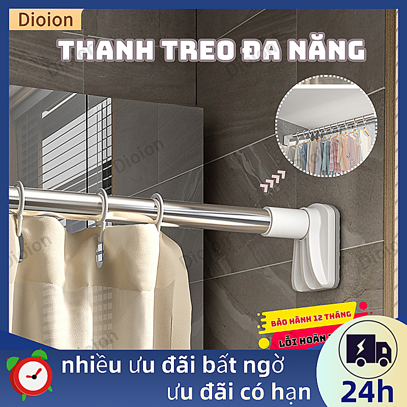 Thanh treo rèm đa năng inox không cần khoan tường Thanh Treo Quần Áo ...