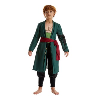 Anime One Piece Roronoa Zoro Trang Phục Cho Trẻ Em Cosplay Phù Hợp Với Các Bữa Tiệc Sân Khấu Halloween Chủ Đề Tiệc
