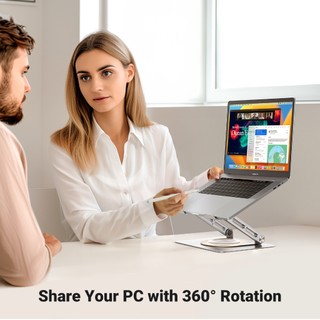 Giá đỡ máy tính xách tay UGREEN Giá đỡ đế xoay 360° máy tính bảng cho MacBook Pro Air Notebook lên tới 17.3 Inch/iPad