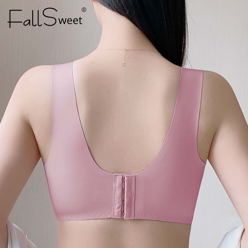 Ảnh Fallsweet Bigsize Thước Mỏng Cốc Áo Ngực Nữ Không Dây Push Up Bralette Nữ Thoáng Khí Vest 2