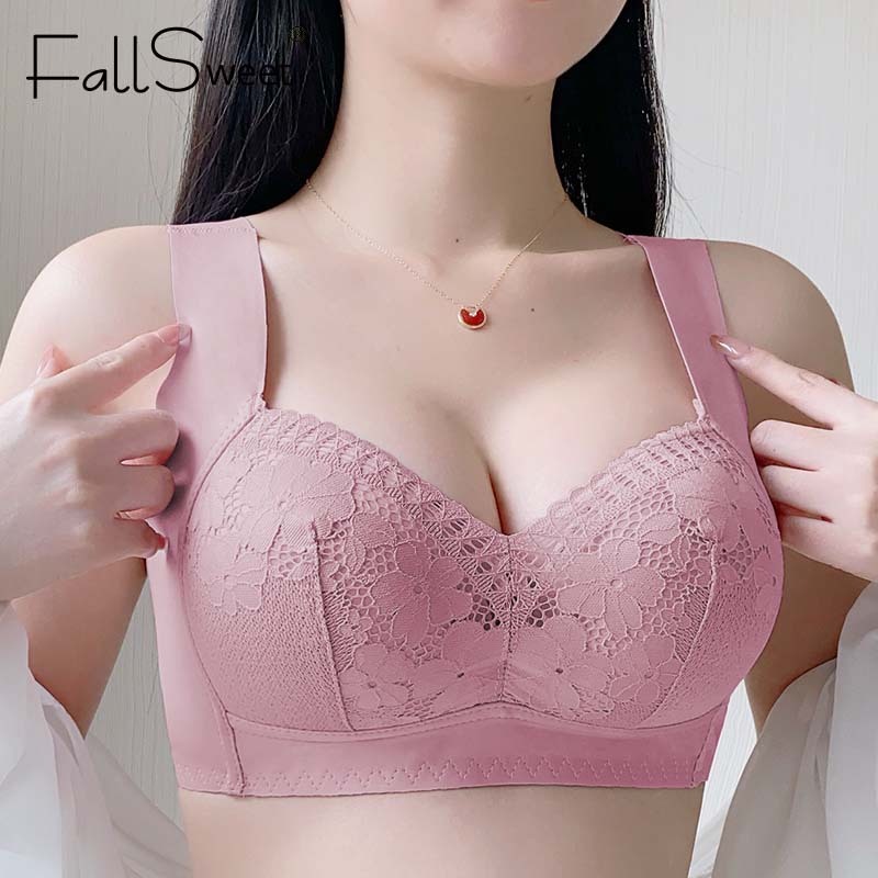 Ảnh Fallsweet Bigsize Thước Mỏng Cốc Áo Ngực Nữ Không Dây Push Up Bralette Nữ Thoáng Khí Vest 4