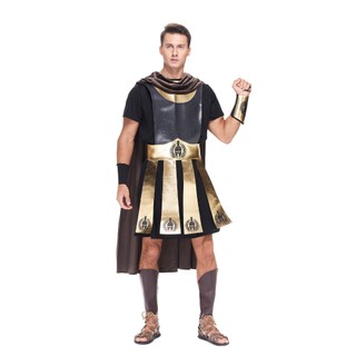 Nam Cao Cấp La Mã Đấu Sĩ Trang Phục Người Lớn Chiến Binh Spartan Trang Phục Hóa Trang Halloween Lính Giáp Bộ Nam Lễ Hội Biểu Diễn Sân Khấu Lạ Mắt Trang Phục