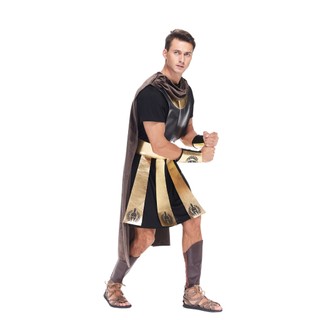 Nam Cao Cấp La Mã Đấu Sĩ Trang Phục Người Lớn Chiến Binh Spartan Trang Phục Hóa Trang Halloween Lính Giáp Bộ Nam Lễ Hội Biểu Diễn Sân Khấu Lạ Mắt Trang Phục