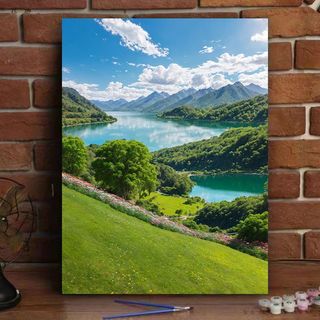 MOZI✨40 * 50cm / 30 * 40cm tranh tô màu theo số tranh số hóa bộ tô màu theo số Phong Cảnh Tự Làm Tranh Sơn Dầu Kỹ Thuật Số Tự Làm Tô Màu Tranh Phong Cảnh Tranh Kỹ Thuật Số Tranh Vẽ Tay Làm Đầy Tranh Acrylic Tranh Trang Trí Nhà Cửa Tranh