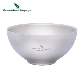 Tô Ăn Bằng Titan Hai Lớp 79.1g Tiện Lợi Cho Cắm Trại Ngoài Trời