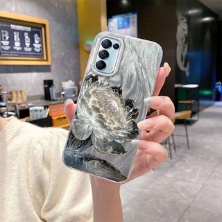 Ốp Lưng Cho OPPO RENO 5 RENO 5K RENO 4 4G TPU Siêu Mỏng Silicon Trong Suốt Lông Vũ Màn Hình Điện Thoại Có Hoạt Hình Và Họa Tiết Sen Đơn Giản Chống Rơi
