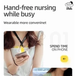 Máy hút sữa đôi Biela Máy hút sữa thông minh chạy điện siêu nhanh Máy hút sữa thông minh Massage Lactagogue Máy bơm ngực không đau 21mm24mm27mm Mặt bích cho gia đình ngoài trời — ảnh 3