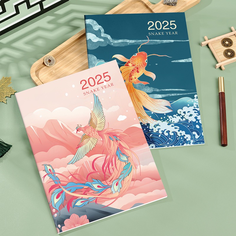 2025 A4 Chương trình nghị sự Người tổ chức Lịch Nhật ký Hàng tháng / Hàng ngày / Tuần Kế hoạch Sổ tay Hiệu quả Sổ tay Giải phóng mặt bằng Sách dự thảo