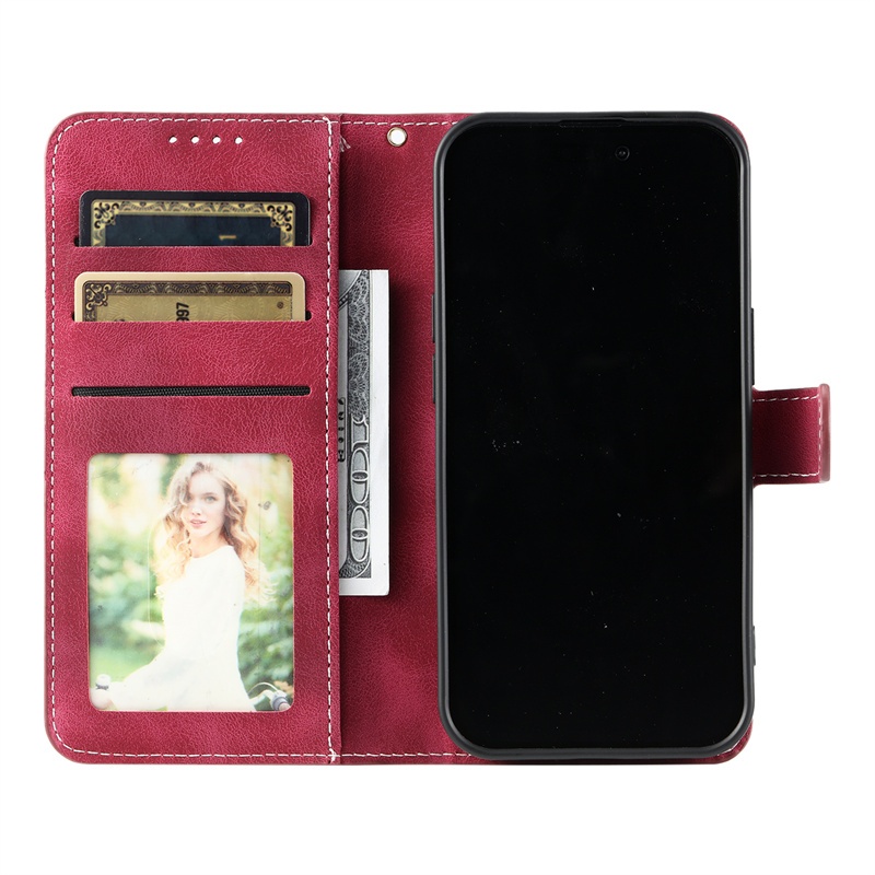 Dành Cho iphone 12 13 Mini 11 Pro X XR XS Max 6 6s 7 8 Plus SE 2 3 2020 2022 Ốp Lưng Sang Trọng Ví Da Lật Gói Thẻ Khe Đứng Vỏ Bảo Vệ Chống Sốc