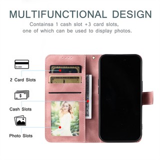 Dành Cho iphone 14 15 16 17E Plus Pro 16E Max Ốp Lưng Sang Trọng Ví Da Lật Thẻ Gói Khe Đứng Chống Sốc Vỏ Bảo Vệ