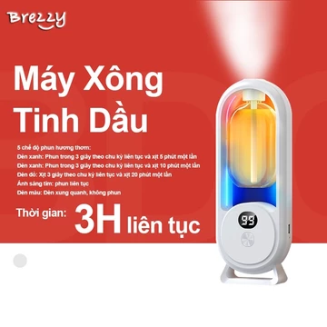 BREZZY Máy xông tinh dầu,Nước Hoa Thơm Phòng Máy xịt thơm phòng tự động treo tường,Máy Xịt Thơm Phòng Tự Động máy tinh dầu thơm phòng máy khuếch tán tinh dầu decor phòng ngủ khử mùi nhà tă