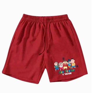 Quần short cầu lông in hình vui nhộn "Crayon Shin chan" mới của Victor dành cho nam và nữ, quần short thể thao tập luyện thông thường khô nhanh cho trẻ em