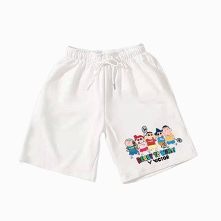 Quần short cầu lông in hình vui nhộn "Crayon Shin chan" mới của Victor dành cho nam và nữ, quần short thể thao tập luyện thông thường khô nhanh cho trẻ em